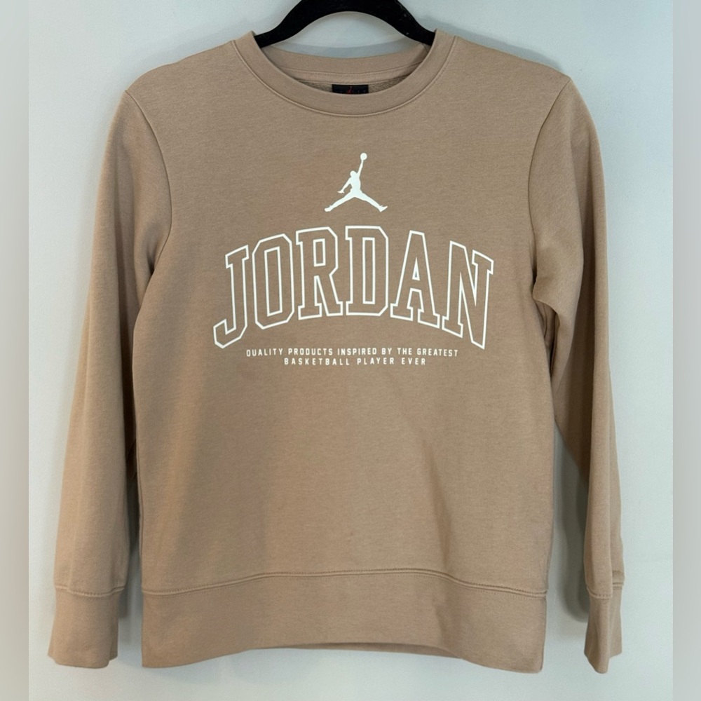 Nike Air Jordan Kids Hemp No Look Crewneck Sweatshirt - Size Medium (10/12)